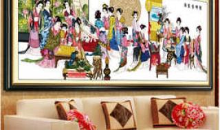 蒙娜丽莎十字绣图案 蒙娜丽莎十字绣图案